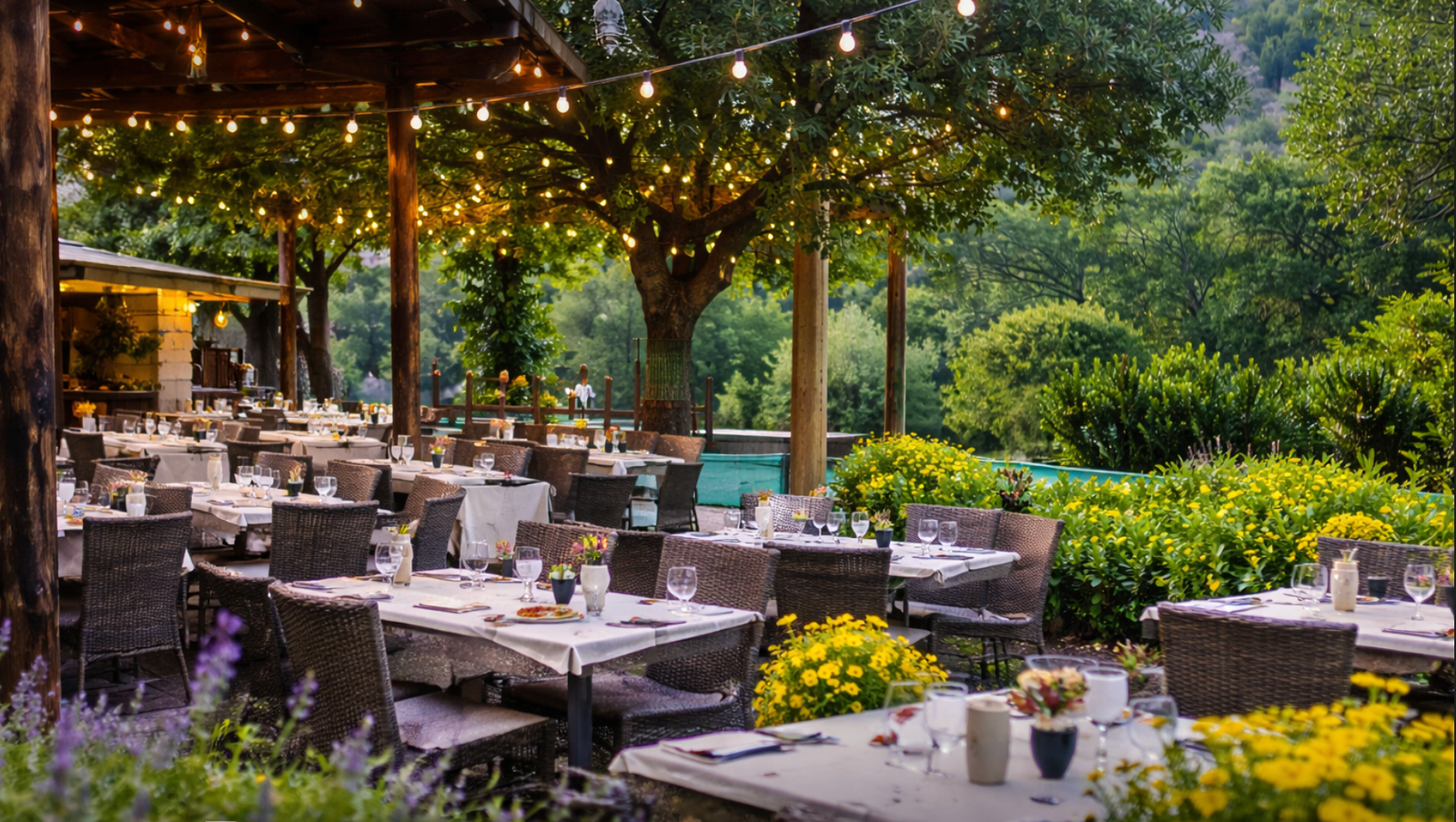 Restaurants et commerces locaux